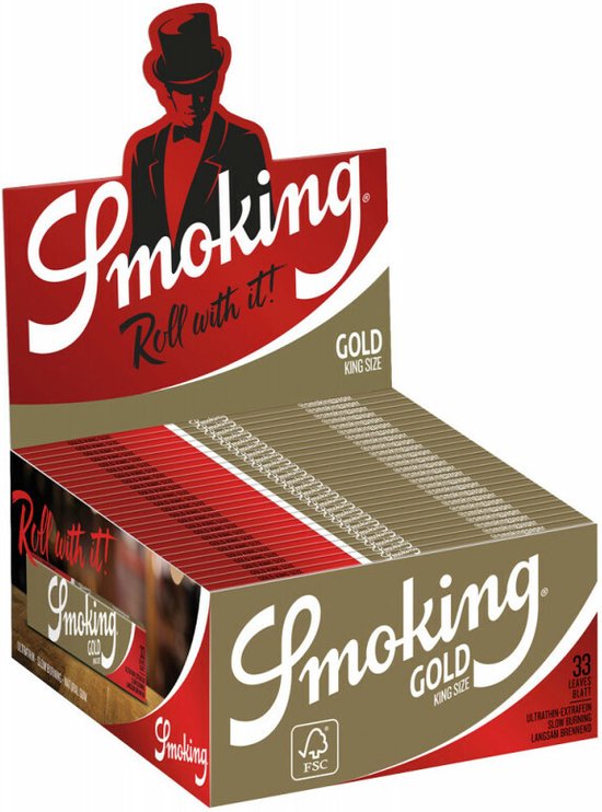 Smoking - Gold King Size - Rolling Paper