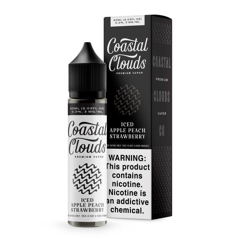 Coastal Clouds - iced Apple Peach Strawberry - 60ml