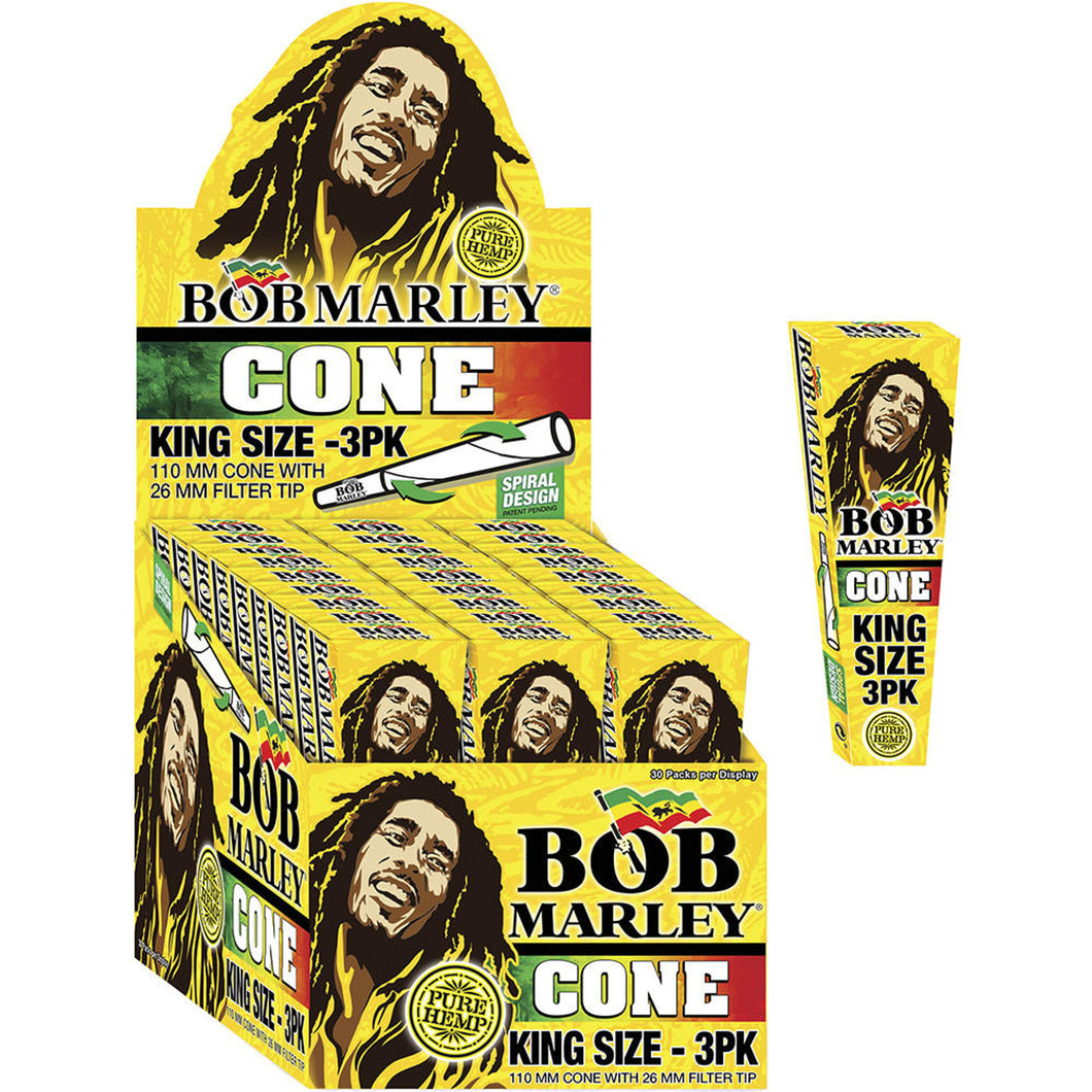 BOB MARLEY - PREROLLED CONES KING SIZE - Pack of 3